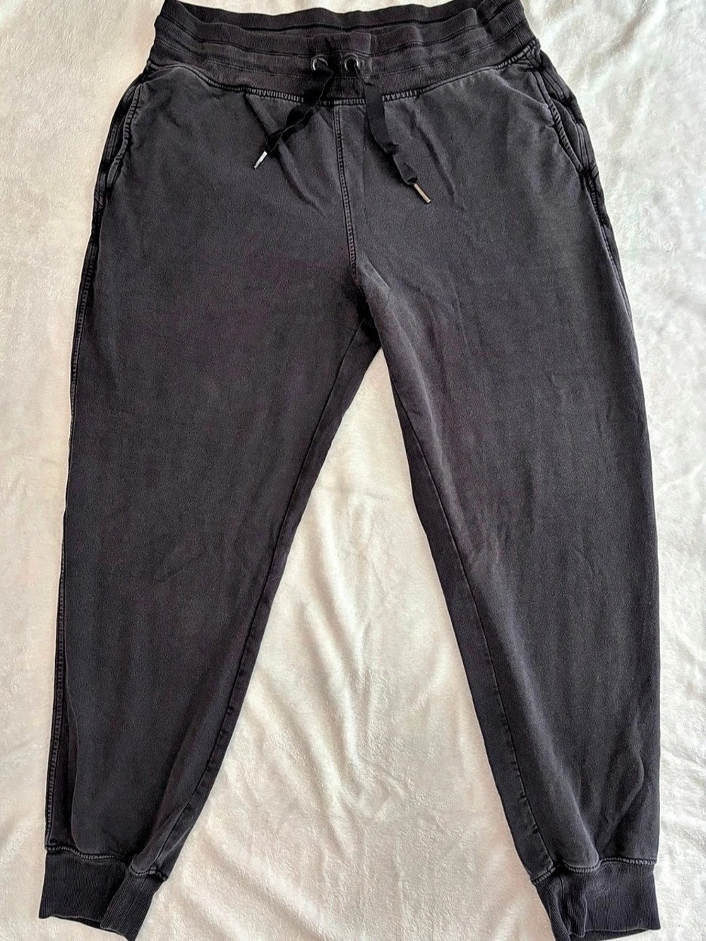 Athleta Balance Jogger Charcoal Faded Black Gray Lounge Sweatpants - Size Large
